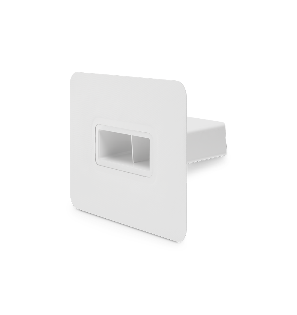 Rechtecknotüberlauf Nexo Fix PVC